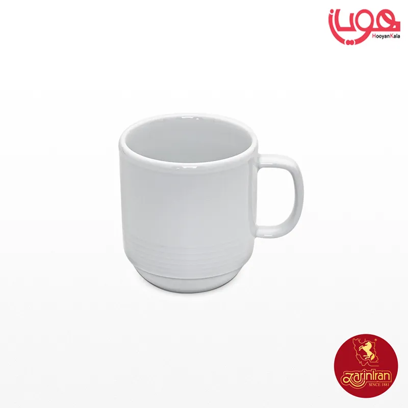 فنجان لاته چینی زرین 250 سی سی هتلی 49 سفید