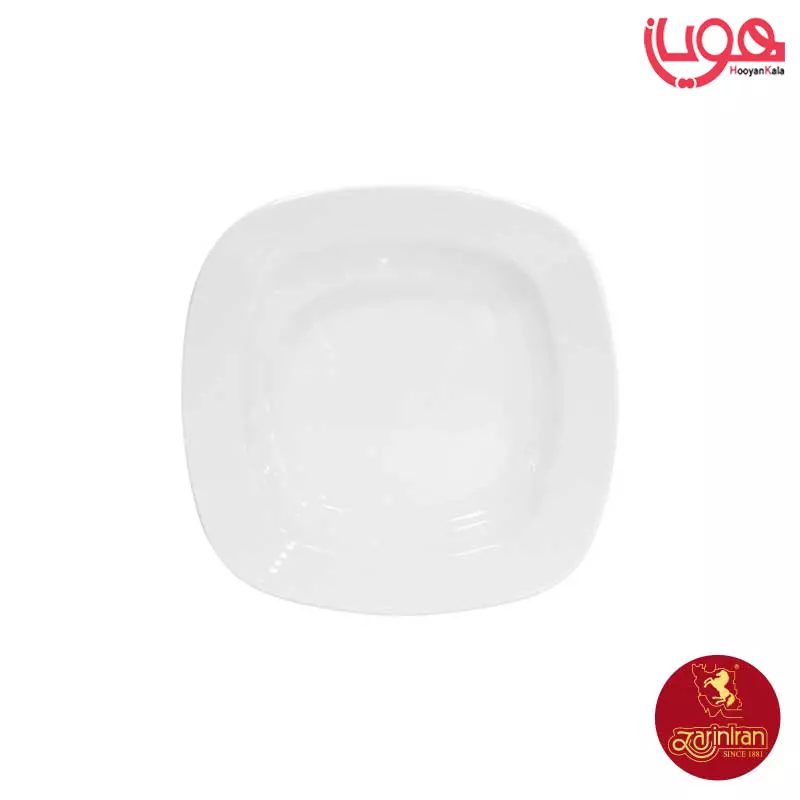 بشقاب گود 22 سانتیمتری خورش خوری چینی زرین هتلی کواترو