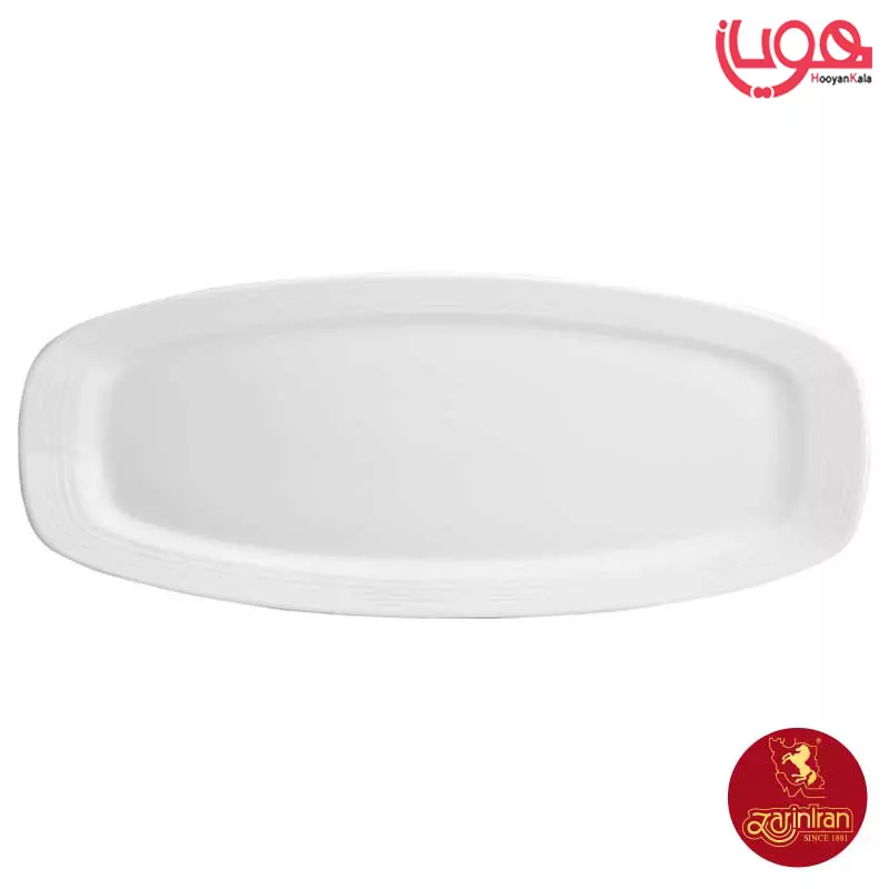 دیس کباب چینی زرین سایز 60 سفید هتلی 49