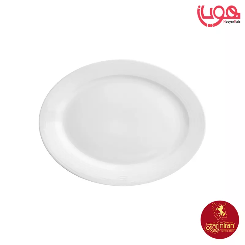 دیس چینی زرین سایز 32 بیضی متوسط سفید هتلی 49