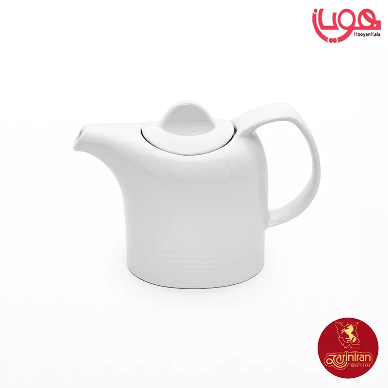 قوری قهوه خوری سه فنجان چینی زرین هتلی 49 سفید