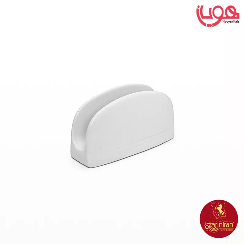 جای دستمال کاغذی چینی زرین سفید هتلی 49