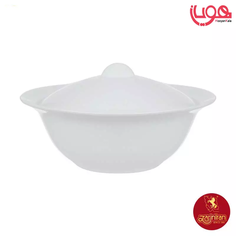 سوپ خوری چینی زرین هتلی 49 با شیار ملاقه 1650 سی سی
