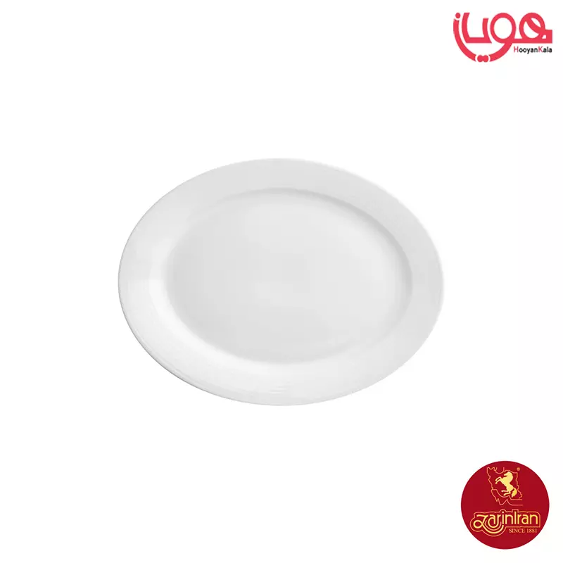 چینی زرین دیس 26 بیضی کوچک سفید هتلی 49