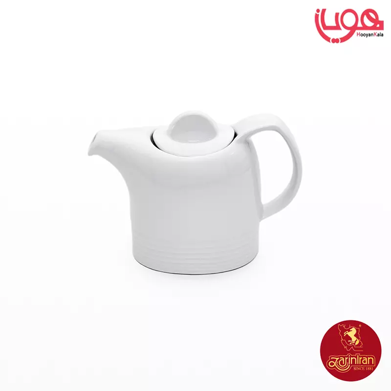 قوری قهوه خوری دو فنجان چینی زرین هتلی 49 سفید