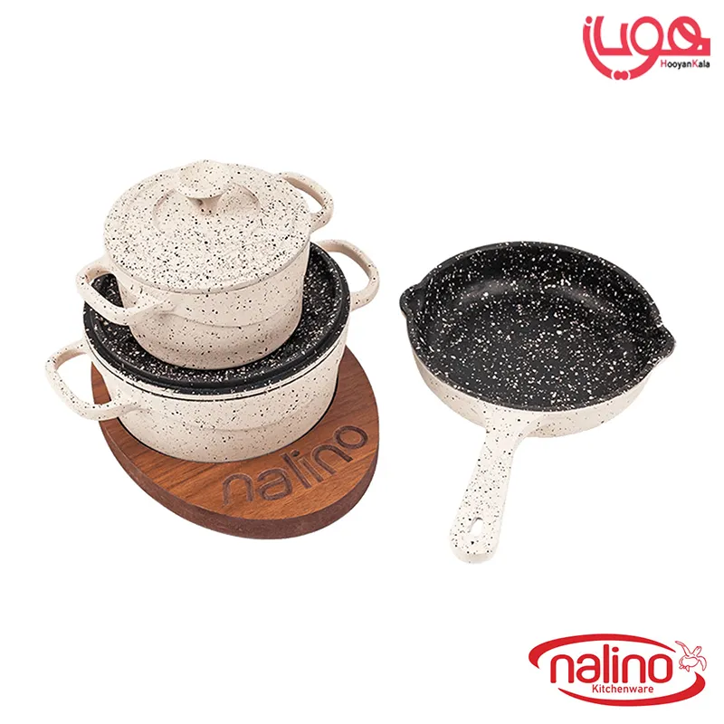 سرویس چدن کودک نالینو 5 پارچه همراه جعبه چوبی