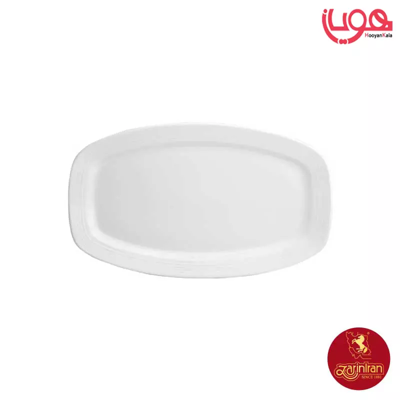 دیس کباب چینی زرین سایز 36 متوسط سفید هتلی 49