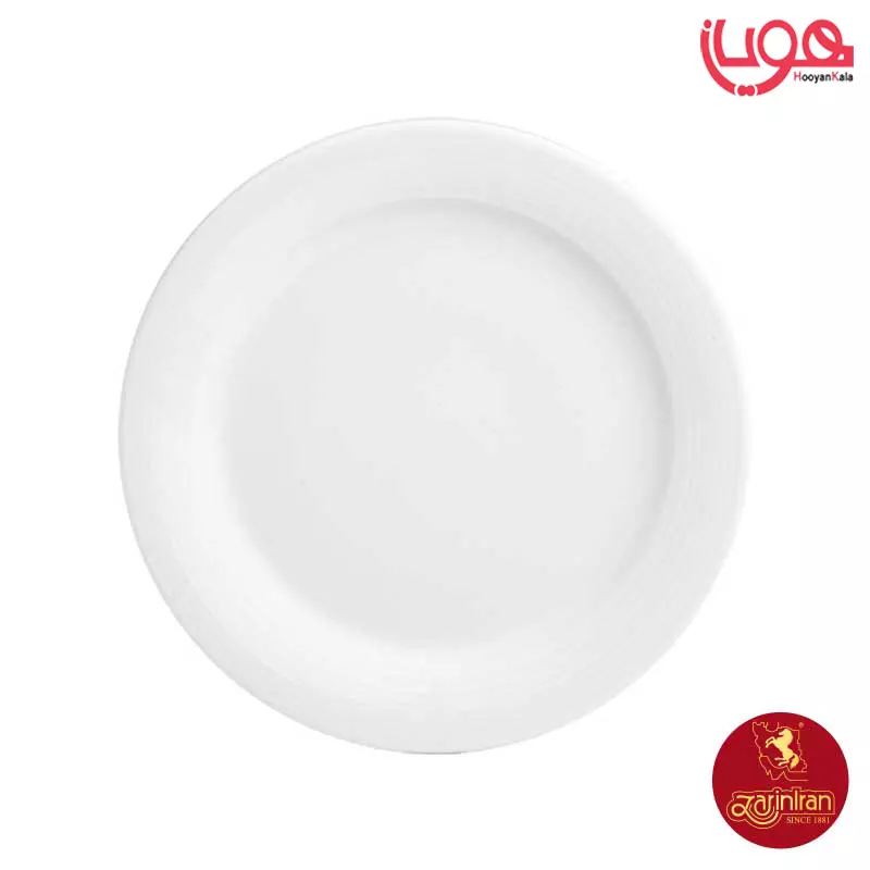 بشقاب تخت چینی زرین سایز 31 سفید هتلی 49