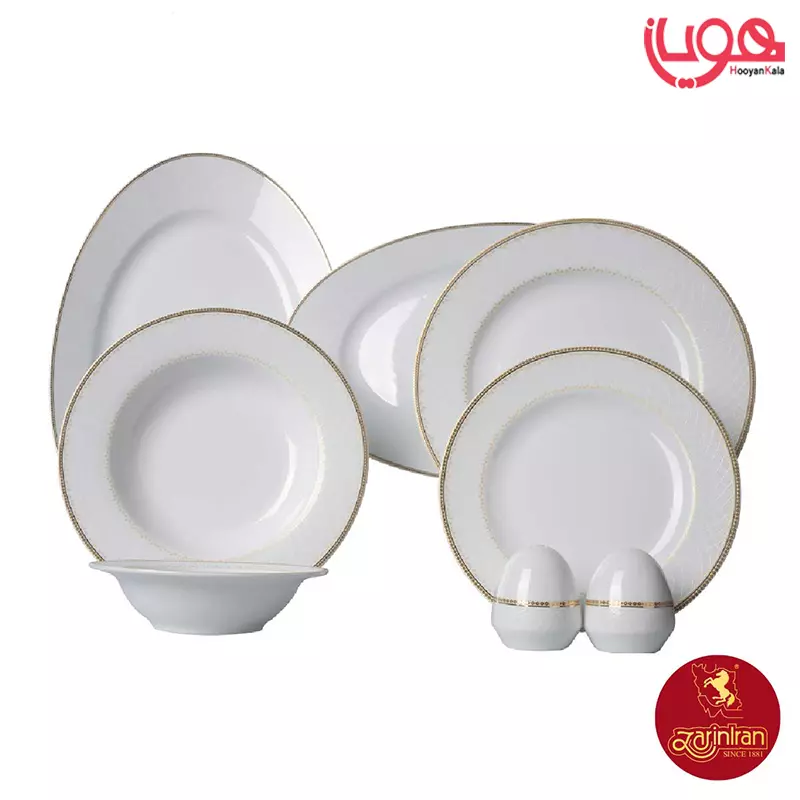 سرویس نورا 28 پارچه چینی زرین 6 نفره ایتالیا اف